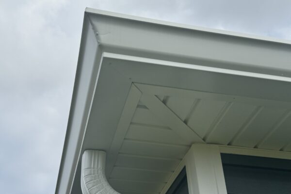 New gutters and soffit.