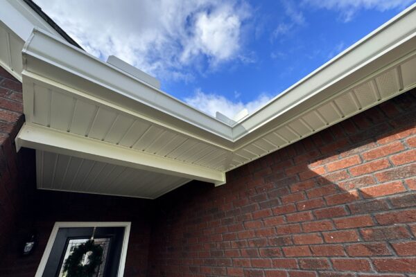 Soffit, gutters and trim
